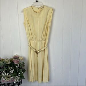 Vintage 1960’s Tailored Light Yellow Nardis of Dallas Dress